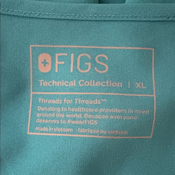 Figs Pacific Blue Catarina One Pocket Scrub Top Size XL NWT - Picture 4 of 8